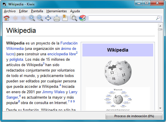 Wikipedia en Kiwix