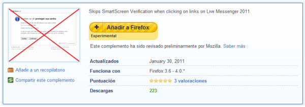 extension para Firefox