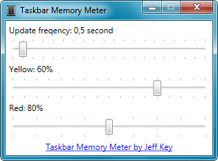 Opciones Taskbar Meter